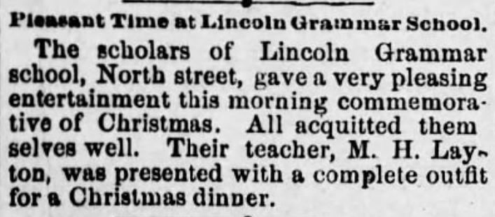 Pleasant Time at Lincoln Grammar School